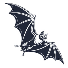 Fototapeta premium flying bat silhouette