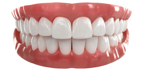 Obraz premium teeth isolated on transparent background