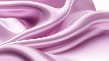 Obraz premium Luxurious, flowing folds of delicate light purple fabric.