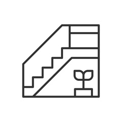 Stairs Icon Sign Symbol