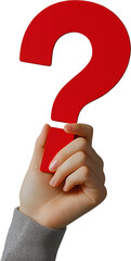 Hand Holding Question Mark Sign