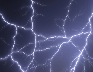 dramatic display of electrical power lightning bolts streak across darkened sky in breathtaking spectacle