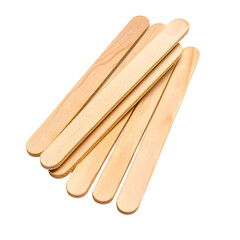 Ice Cream Sticks Craft Material on Transparent Background