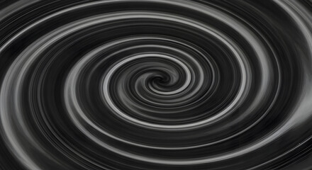 Obraz premium Abstract Swirling Hypnotic Background With Black And Silver Tones Texture