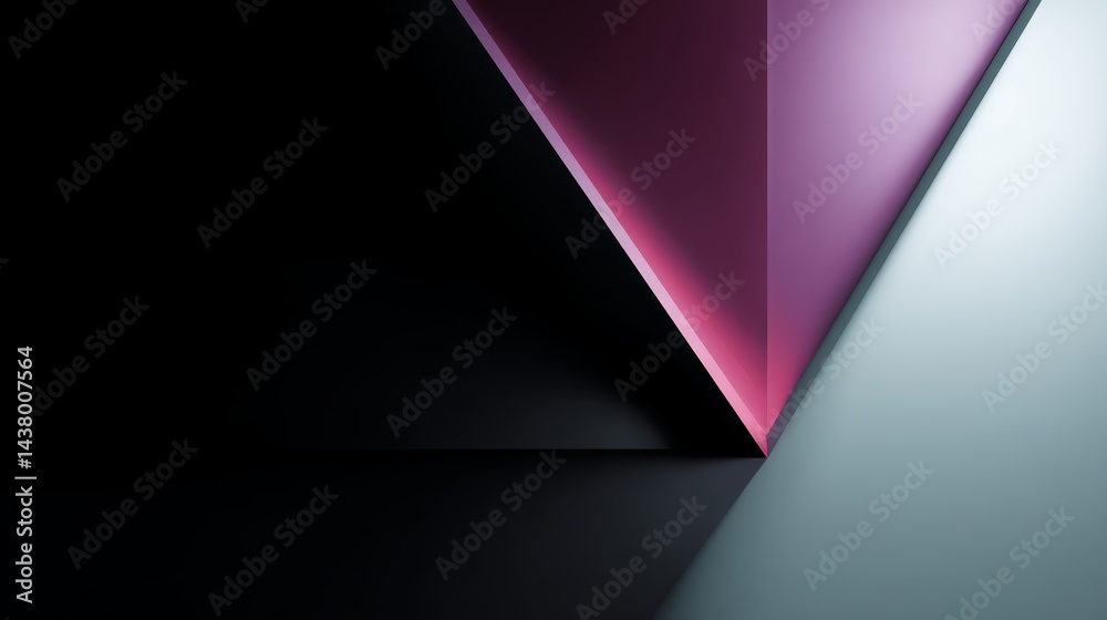 Poster Smooth gradient background features a transition from deep black edges to bright cyan center, creating a minimal tech-inspired design with ample copy space