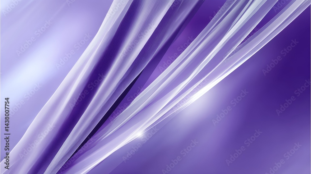 Poster This captivating background showcases a smooth gradient from deep violet to soft lavender, accented by a subtle light flare, perfect for modern compositions