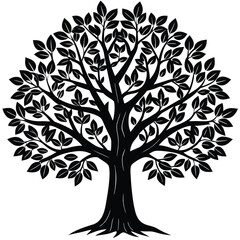 Obraz premium Alder trees icon on white background 