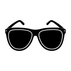 Retro Sunglasses silhouette vector
