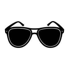 Retro Sunglasses silhouette vector