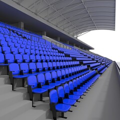 Obraz premium 3d render Bleachers design element. Furniture