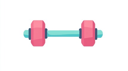 Obraz premium Pink dumbbell fitness workout gym exercise (6)