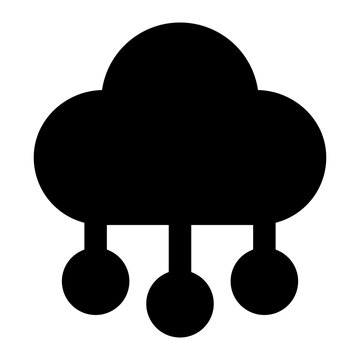 cloud computing icon for illustration