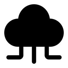 cloud sharing icon for illustration