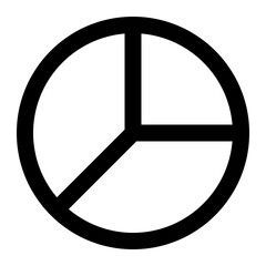 pie chart icon for illustration