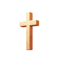Wooden Cross Symbol Representation  