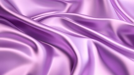 Obraz premium Lavish folds of shimmering, soft purple satin fabric.