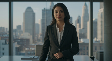 Fototapeta premium Successful Business Leader in Corporate Office