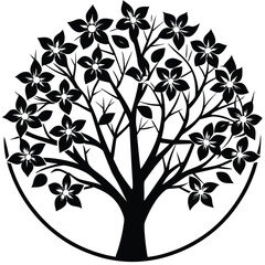 Dogood trees icon on white background 