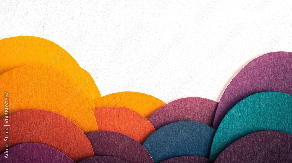 Poster a colorful background blending harmoniously with a bright white surface creating a dynamic visual ex