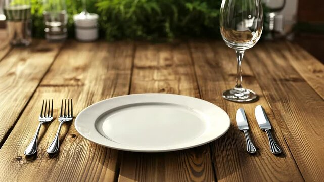 Elegant table setting progression with growing ambiance and silverware arrangement