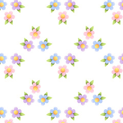 seamless pattern with flowers