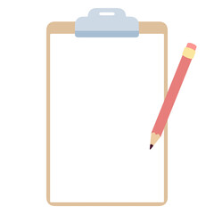 clipboard with pencil