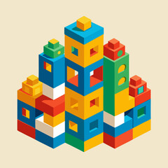 Naklejka premium toy blocks