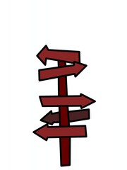 direction arrow sign