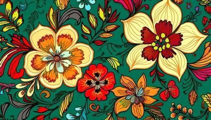 simple modern drawing floral texture for textiles and fashion design