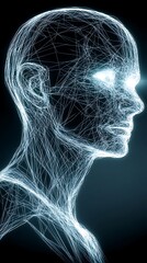 3D Human Head Profile, Abstract