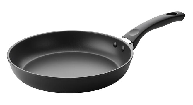 Non-Stick Teflon Frying Pan on Transparent Background