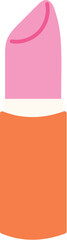 pink lipstick flat illustration