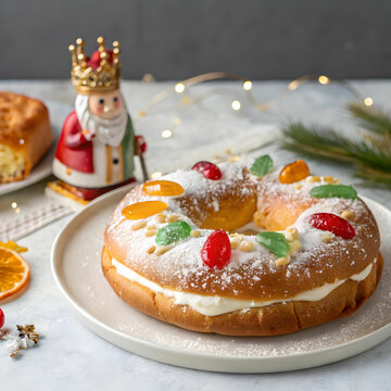 traditional roscon de reyes which is typical of sp