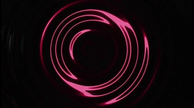 Abstract swirling neon pink patterns on a dark background creating a mesmerizing visual effect