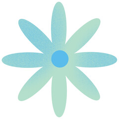 blue flower isolated on white