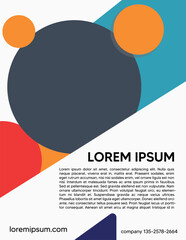 Stylish abstract composition featuring dynamic geometric shapes with bold colors, ideal for creative backgrounds, presentations, or modern design projects. Perfect for business or artistic application