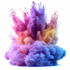 Fototapeta premium Colorful abstract smoke explosion background