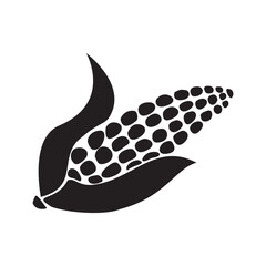 corn silhouette design. agriculture product.