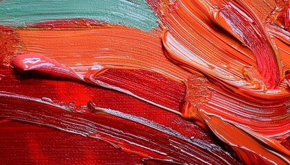 painted colours red artistic illustration painting canvas background close art paintbrush macro pattern create coloured texture abstract acrylic oil paint creativity brush earth tone artwork closeup