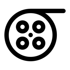 Fototapeta premium film reel icon for illustration