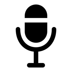 microphone icon for illustration