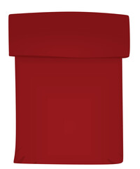 Red paper bag. vector illustration