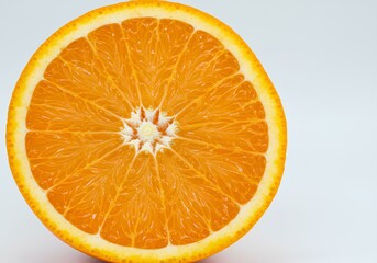 Close-Up of a Fresh Orange Slice
