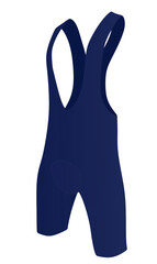 Cycling jersey shorts. vector illustration