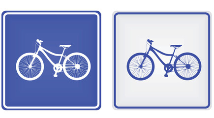 Obraz premium Bicycle parking sign. vector illustration