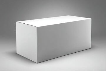 Blank white box on gray background