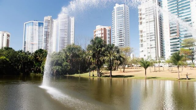 Video of Vaca Brava Park in Goi&acirc;nia, Goi&aacute;s, Brazil &ndash; AI Animation Created from a Real Photo Taken on Site