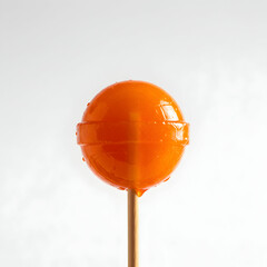 Orange Lollipop Candy
