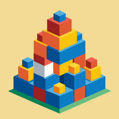 Fototapeta premium toy building blocks
