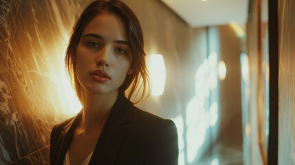 Stylish Female Executive – Close-Up of a Confident and Successful Manager